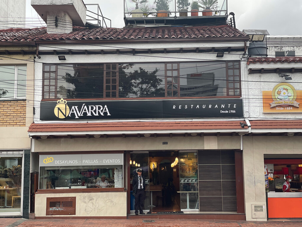 Fachada Restaurante Navarra